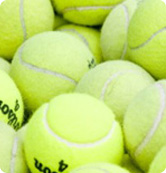 Stack of Green Tennis Balls